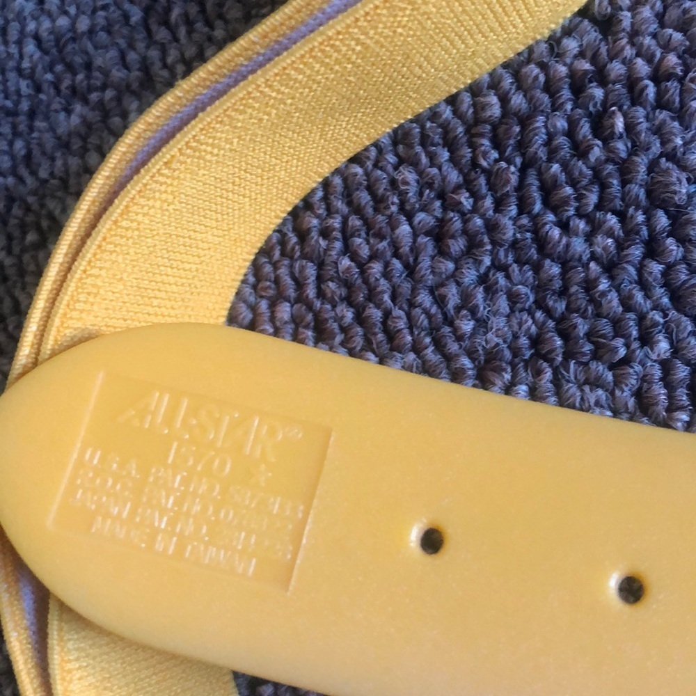 All Star vintage yellow Rubber and Elas… - Picture 6 of 6